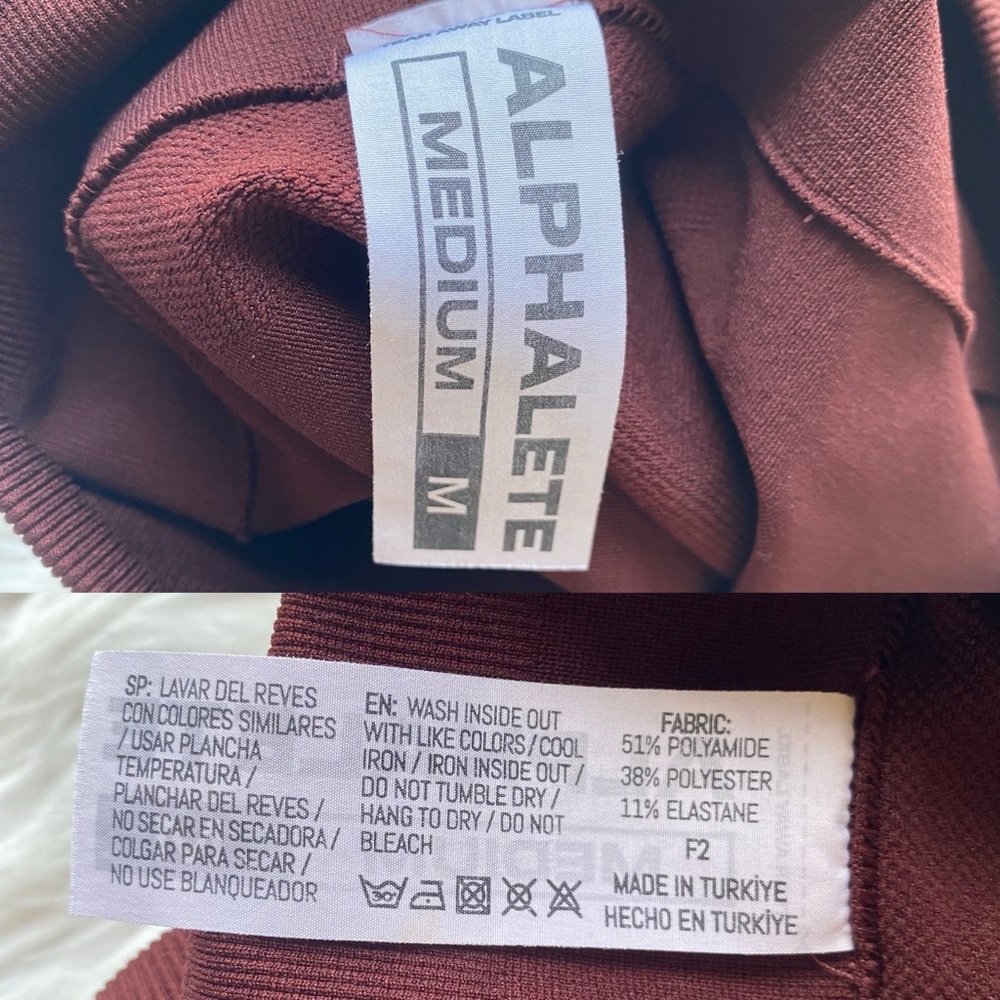 Alphalete Amplify Short 4.5” Women’s Size Medium Sangria - Picture 9 of 12
